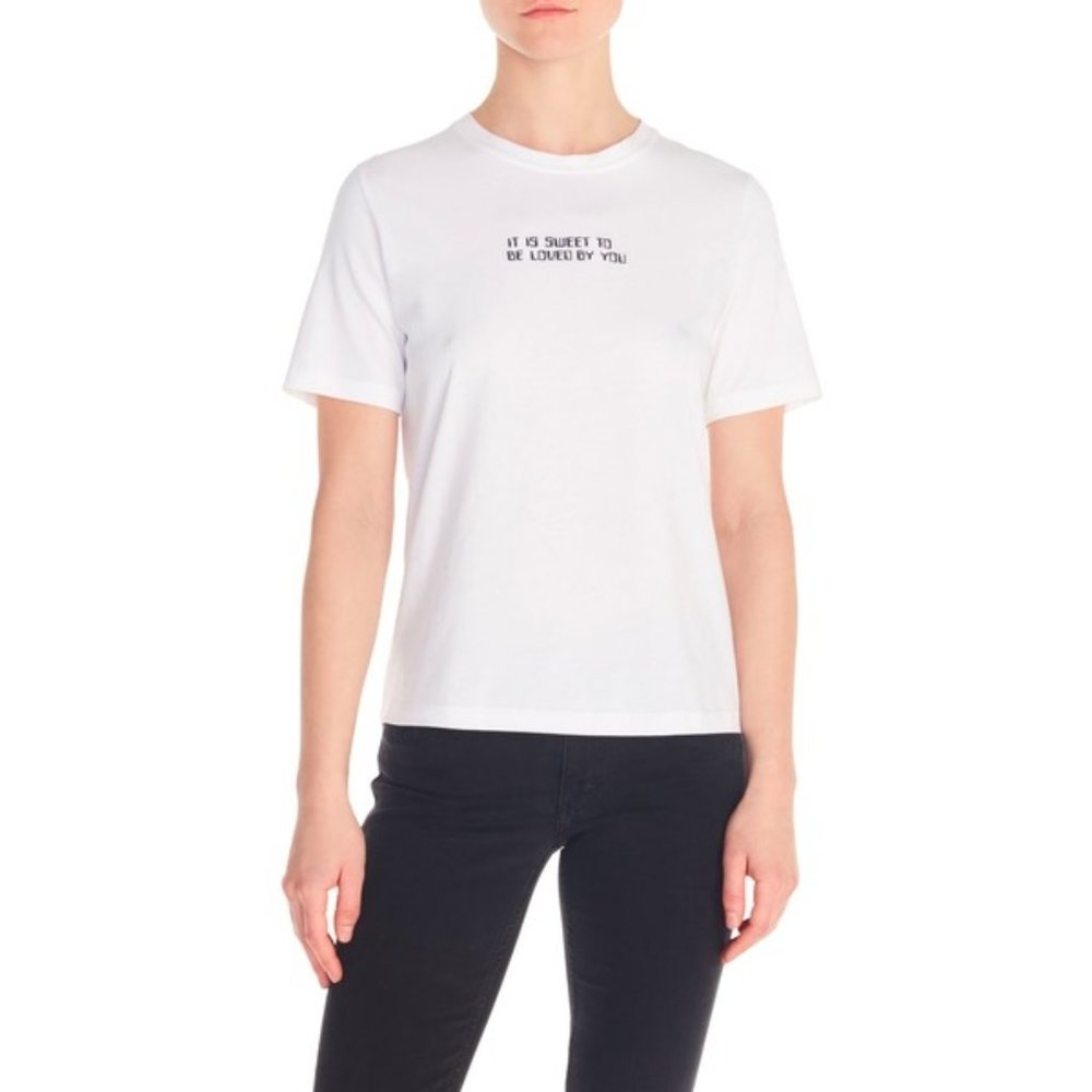 MAJE Timea Tee with Slogan and Print!